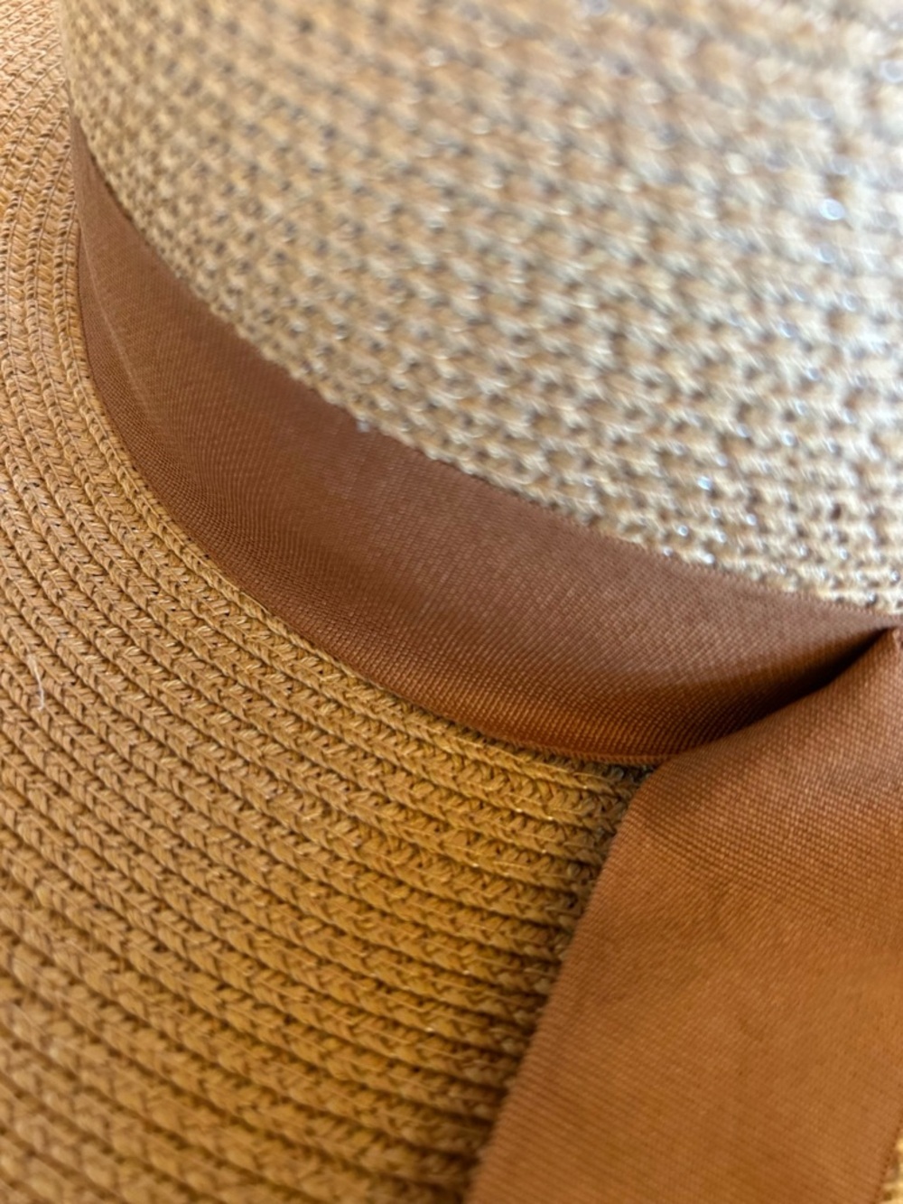 Women’s Furtalk Wide Brim Foldable Sun Straw Khaki Hat Adjustable L Large UPF - Picture 6 of 12